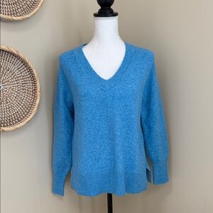 LOFT Sky Blue V-Neck Sweater